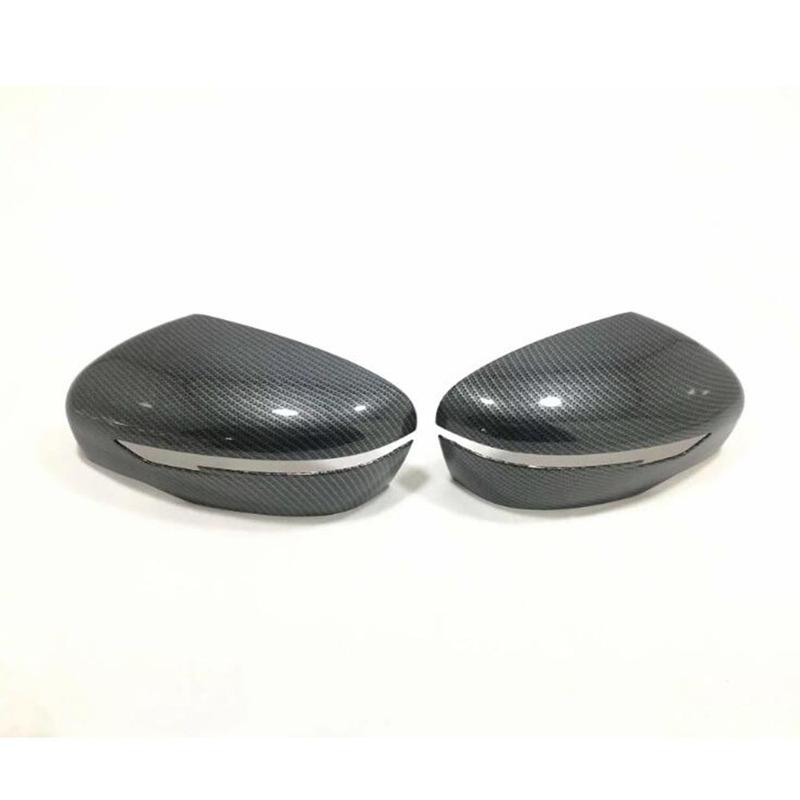 For Nissan Murano 2015 2016 2017 2018 Car Styling Cover Back Rear View Eyebrow Side Mirror Strip Stick Trim Panel Lamp 2PCs