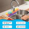 Faucet Sink Splash Catcher Washable Silicone Backsplash Guard Drying Mat Faucet Drip Kitchen Bathroom Counter Sink Splash Guard