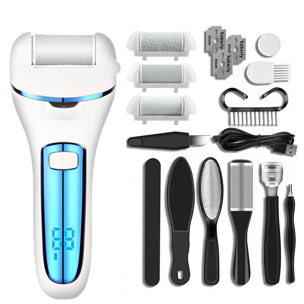 Electric Foot Grinder Digital Display Rechargeable Pedicure Device Water Wash Automatic Dead Skin Callus Removal Foot Grinder Home