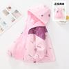 Girls Fleece Lined Windproof Reversible Hooded Kids Casual Outerwear Jacket
