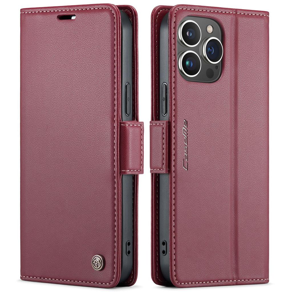 Suitable for iPhone 14 anti-scan phone case, Samsung S23 flip phone leather case, Xiaomi 13 RFID protective case