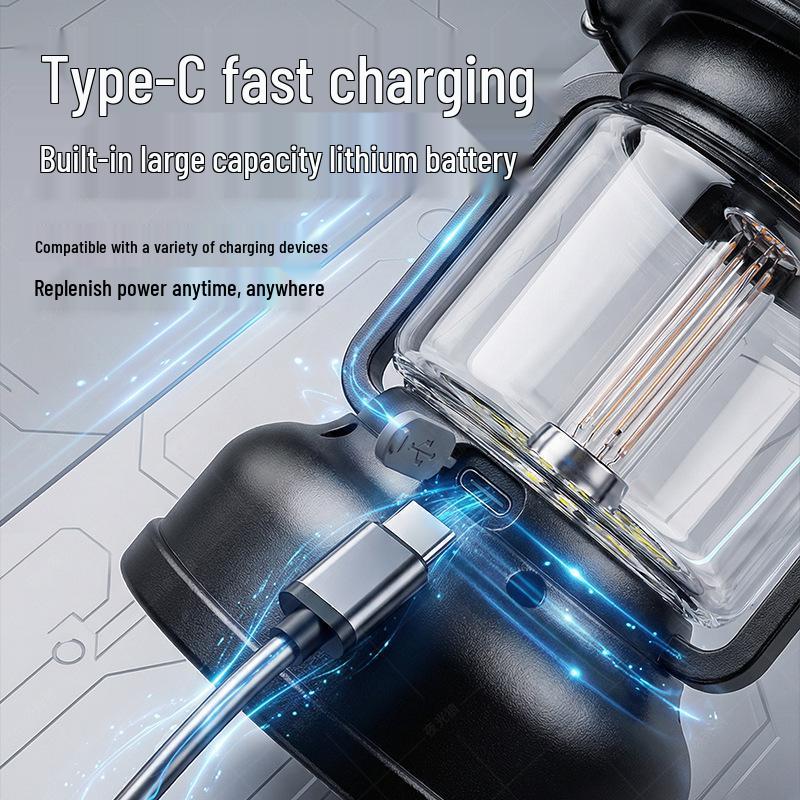 Rechargeable Camping Lantern - Long Battery Life, Outdoor Tent Atmosphere Light