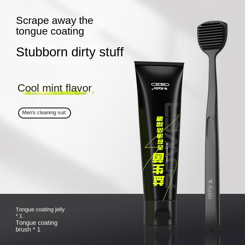 

Tongue Coating Cleaner For Men Cleaning Gel Oral Remover Brush Tounge