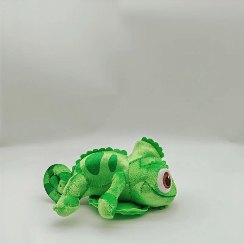 Neue 15cm Pascal Rapunzel Chamäleon Plüschpuppe Stofftiere Schulter Plüschpuppe Magnet Eidechse mit Scheibenfuß Spielzeug Kindergeschenk