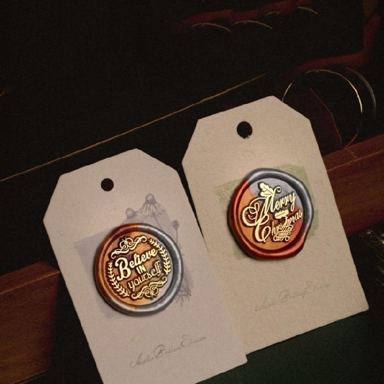 Envelope Emboss Wax Seal Stamp Head Removable Sealing Brasses Stamp Head Gift