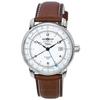 Refurbished Zeppelin 100 Jahre GMT Leather Strap Silver Dial Automatic 86661 Men's Watch