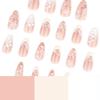 Fresh white 3D three-dimensional flower gentle royal sister type manicure wearing nail fake nails hot-selling nail pieces