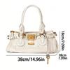 Classic Retro Old Lock Bag Portable Casual Messenger Bag Spring and Summer New Women's Large Capacity