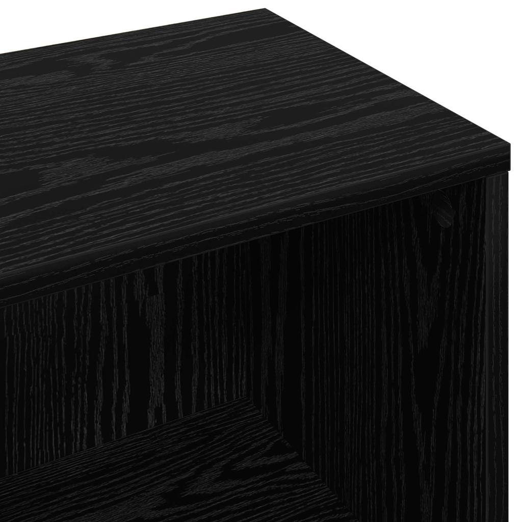 Sideboard in Black Oak Look 88.5 x 27.5 x 63.5 cm