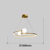 Nordic Minimalist Ring LED Pendant Lamp Dimmable for Table Dining Room Kitchen Island Bedroom Chandelier Lustre Lighting Fixture