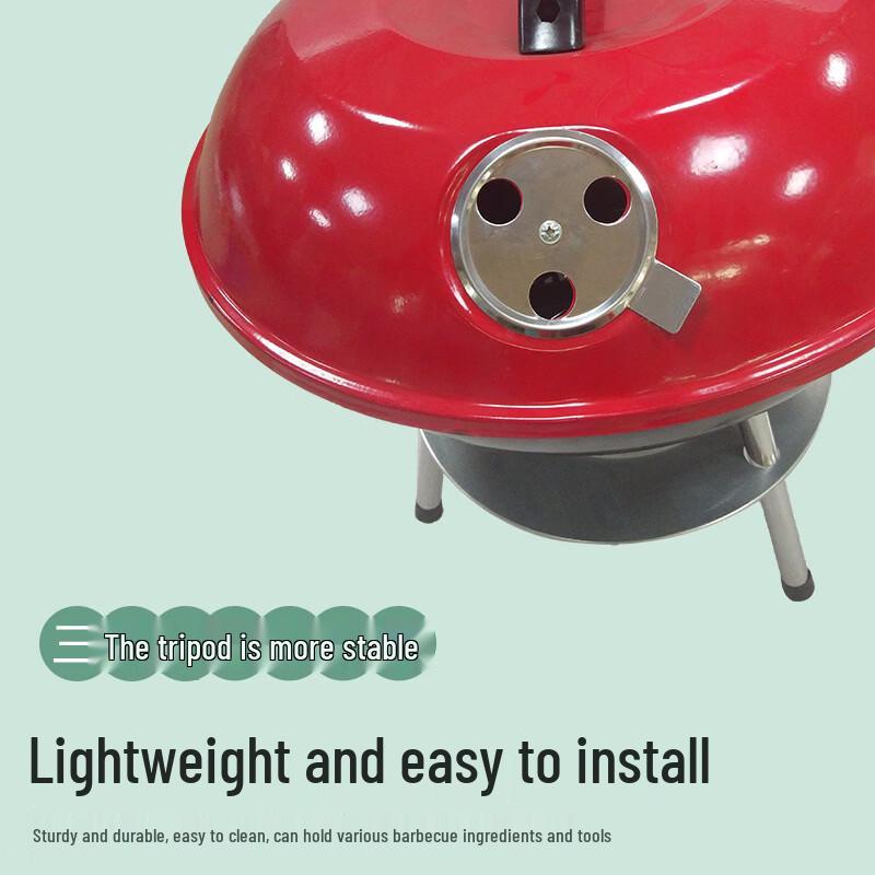 Zhishi 14-inch Portable BBQ Grill