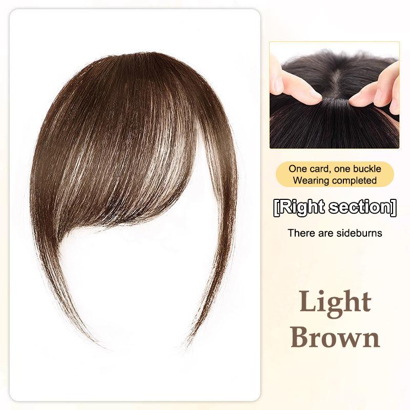 

Синтетична Накладна Невидима Чубчик на Повітрі Перука Передній Чубчик Шиньйон Чорно-Коричневий Аксесуар для Волосся для Жінок