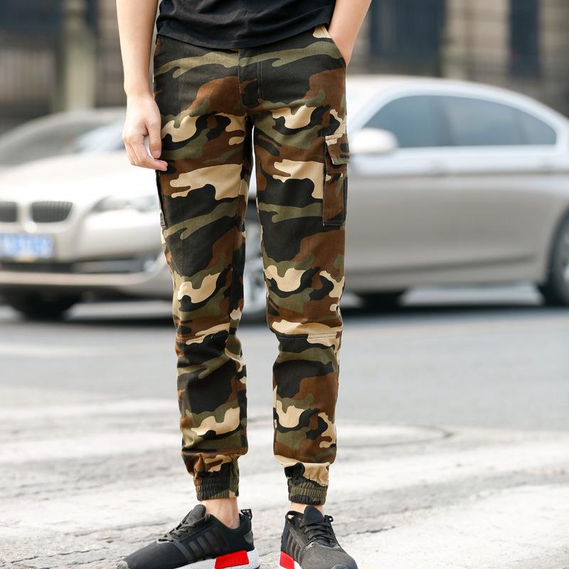 2025 Men's Military Camouflage Cotton Work Pants with Multi-Pockets & Embroidery