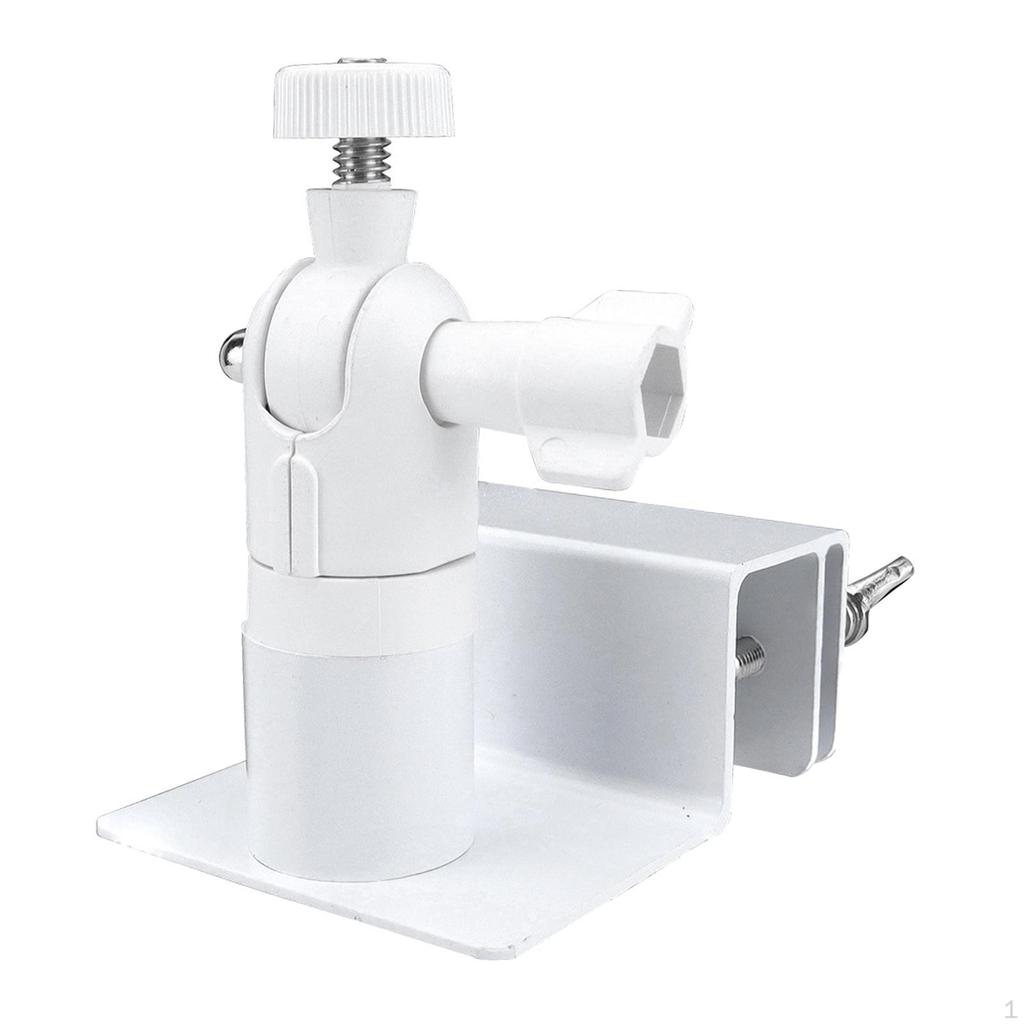 Weatherproof Gutter Mount Accessories Flexible Bracket Aluminum Alloy Outdoor Stand for
