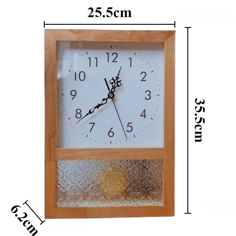 

Silent Wall Clock Cherry Wood Wall Clocks Nordic Minimalist Wooden Swinging Clock Modern Living Room Decoration Accessories