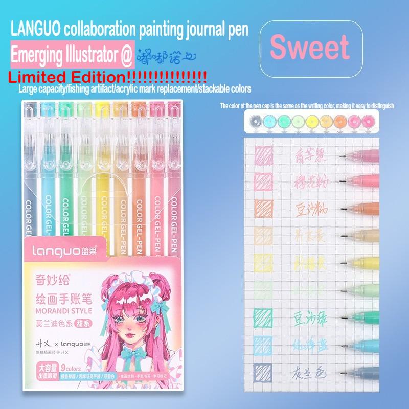 Languo 216 Colori Penna Manuale Multicolore 1,0 mm Colore Morandi Set di Penne Gel e Pennarelli Cancelleria Ufficio Forniture Scolastiche