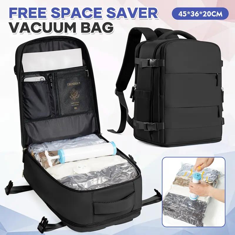 Zaino sottovuoto 45x36x20 cm, resistente, ideale come zaino da viaggio, zaino da pendolare, borsa leggera, sacchetto sottovuoto per vestiti