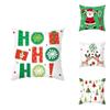 Festive 18 Inch Merry Christmas Cushion Cover Showcasing Cheerful Santa Claus Motif