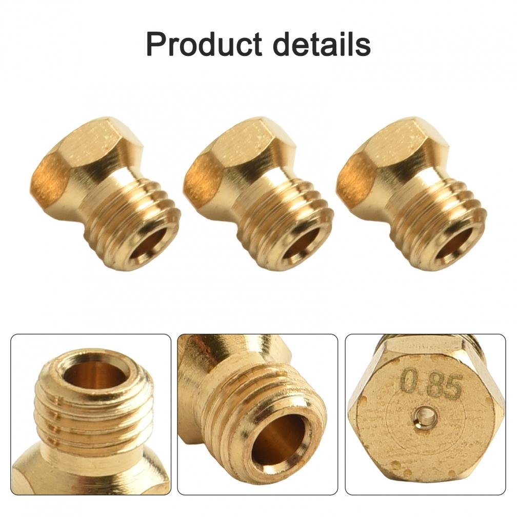 10 Stück M6x0,75 Messing Propan Einspritzdüsen für Thermogasumrüstung