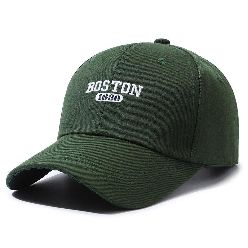New big head circumference baseball cap Internet celebrity versatile embroidery baseball hat deep top big short brim letter embroidery