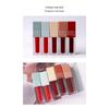 VIBELY Clear Frosted Mirror Women's Aqua Lip Glaze Set of 5 Matte Matte White Non-Stick Lip Glazes