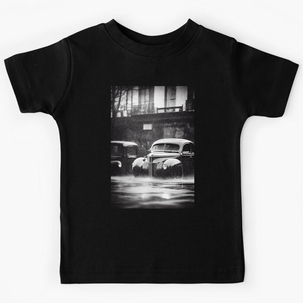 Hot Rod in the Rain, a perfect gift for all American Hot Rod fans Kids T-Shirt 170