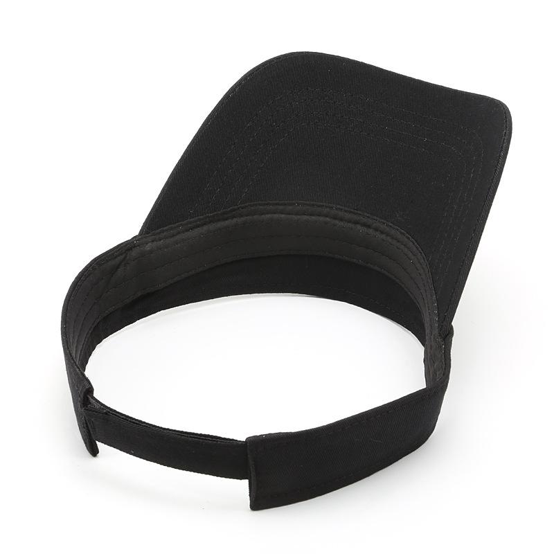 Empty top hat fashionable and simple solid color light board outdoor cap breathable sunscreen sunshade no top hat