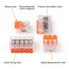 10Pcs Push-in Quick Terminal Block 2/3/4/5 Pins Wire Connector Terminals Electrical Wire Connector