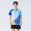 Womens Badminton Sport Set Quick-Dry Short Sleeve Top Skort Pants Training Competition Team Uniform
