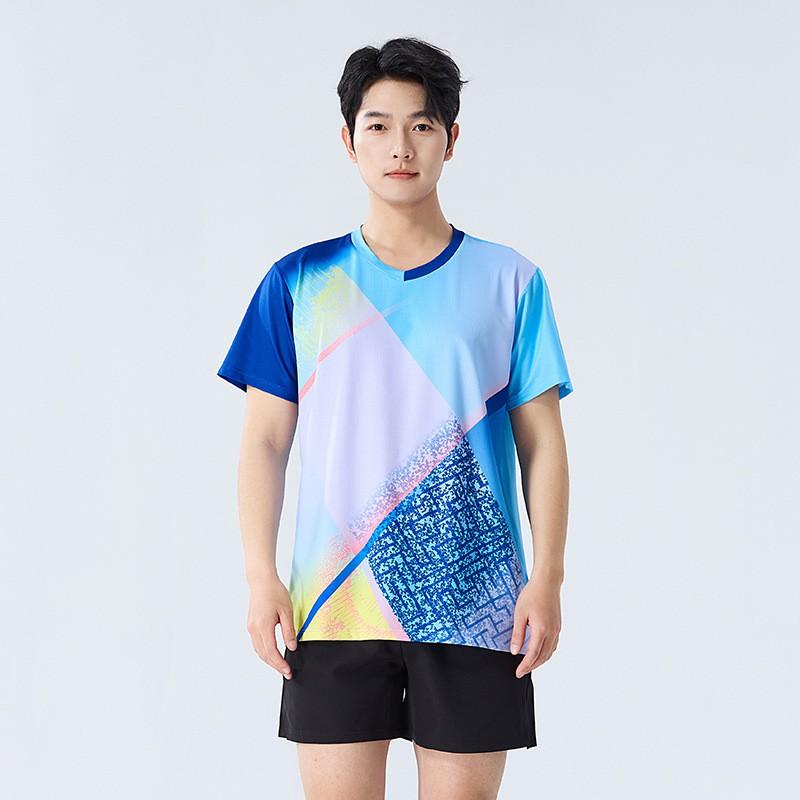 Womens Badminton Sport Set Quick-Dry Short Sleeve Top Skort Pants Training Competition Team Uniform