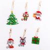 Special-Shaped Brick Diamond Painting Keychain Diy Christmas Series Cartoon Decorative Small Pendant