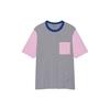 Uniqlo X JW Anderson Collaboration SS23 Spring Summer Series Color Block Loose Fit Short Sleeve T-Shirt Men Tops Lead-Gray 458077-06