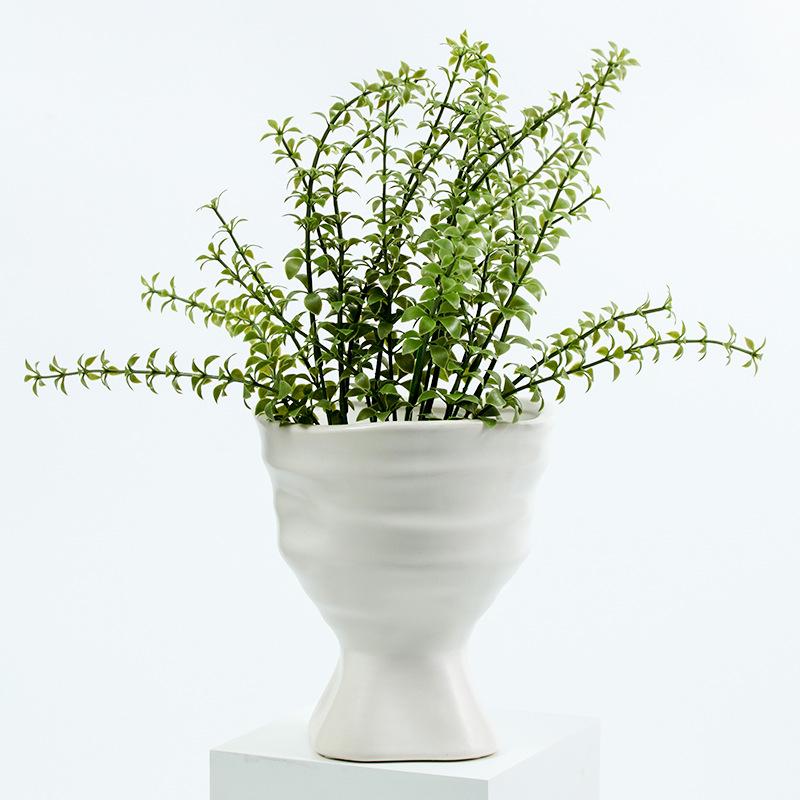 Creative Irregular Flower Pot Succulent Pot Ceramic Planter Home Decor Desktop Ornaments Bonsai Plant Pot Garden Decoration