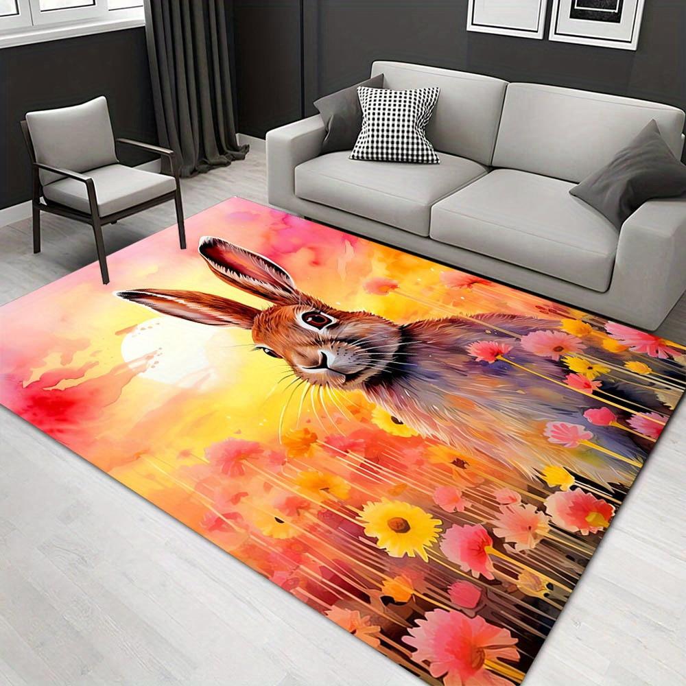 

1pc 2008905426 Pattern Carpet, Area Rug For Living Room Bedroom Room Bed Chair Laundry Entryway Corridor Yard Non-slip Outdoor Camping Rug F 60cm by 90cm