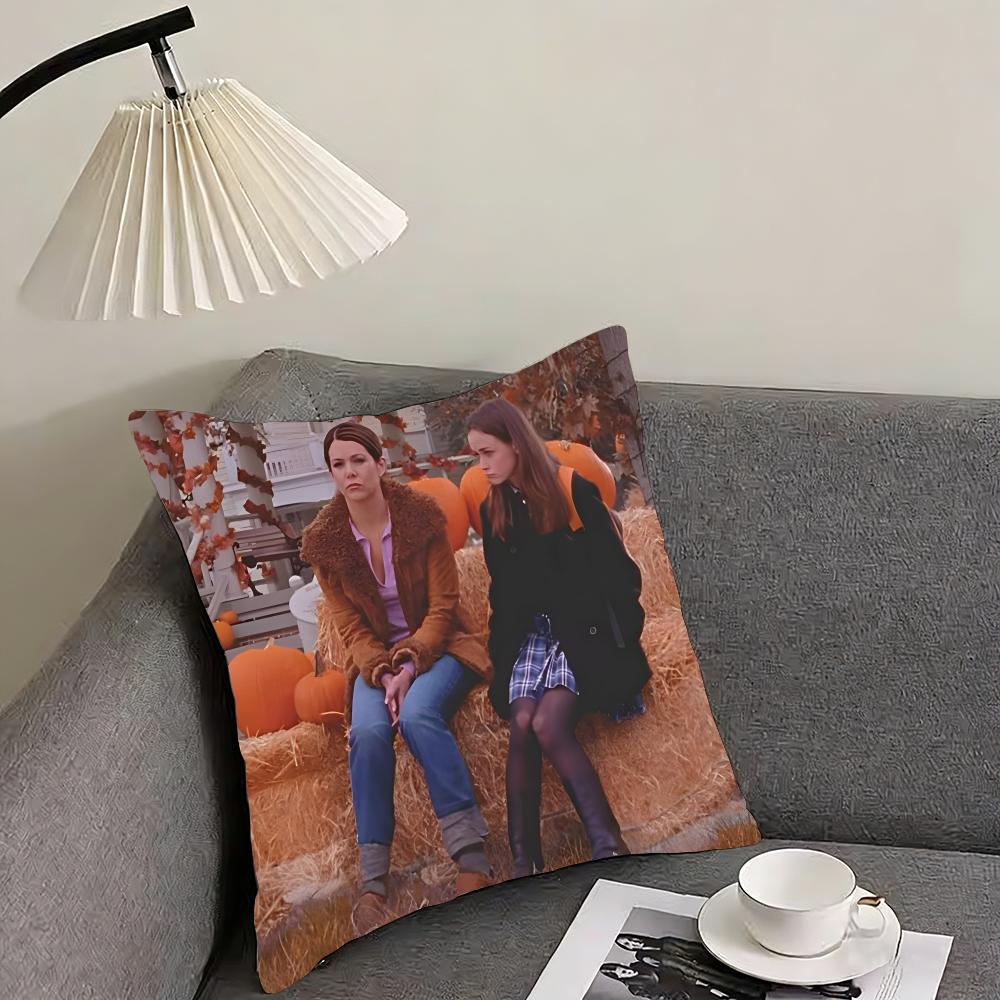 GGilmore GirlsS TV Series Cushion Cover Pillowcase Ultra Soft Skin Friendly Fabric Cloud Like Comfort  Concealed Zipper