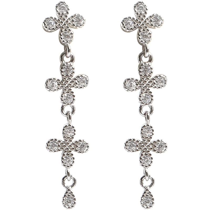 

Серьги-цветы для женщин Простые нишевые дизайны для женщин В холодном стиле для женщин Новые стильные серьги