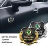 Metalowa Naklejka Kłos Pszenicy 3D na Samochód Naklejka na Motocykl Dekoracja Emblematu Bocznego Dla SKODA fabia octavia kodiaq superb karoq octavia