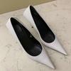 Fashion European And American Style Sexy Fashion Pointy High Heels For Women 2025 Fall Heel Network Red Green Single Shoes
