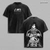 Uchiha Madara x Naruto Anime Dvojitě Potisknuté Prané Tričko Unisex Oversize Anime Muž