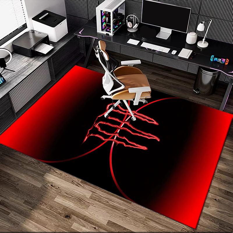 1pc Demon Printed Chair Rug for Home Office Use, Living Room Kitchen Game Room Area Carpet