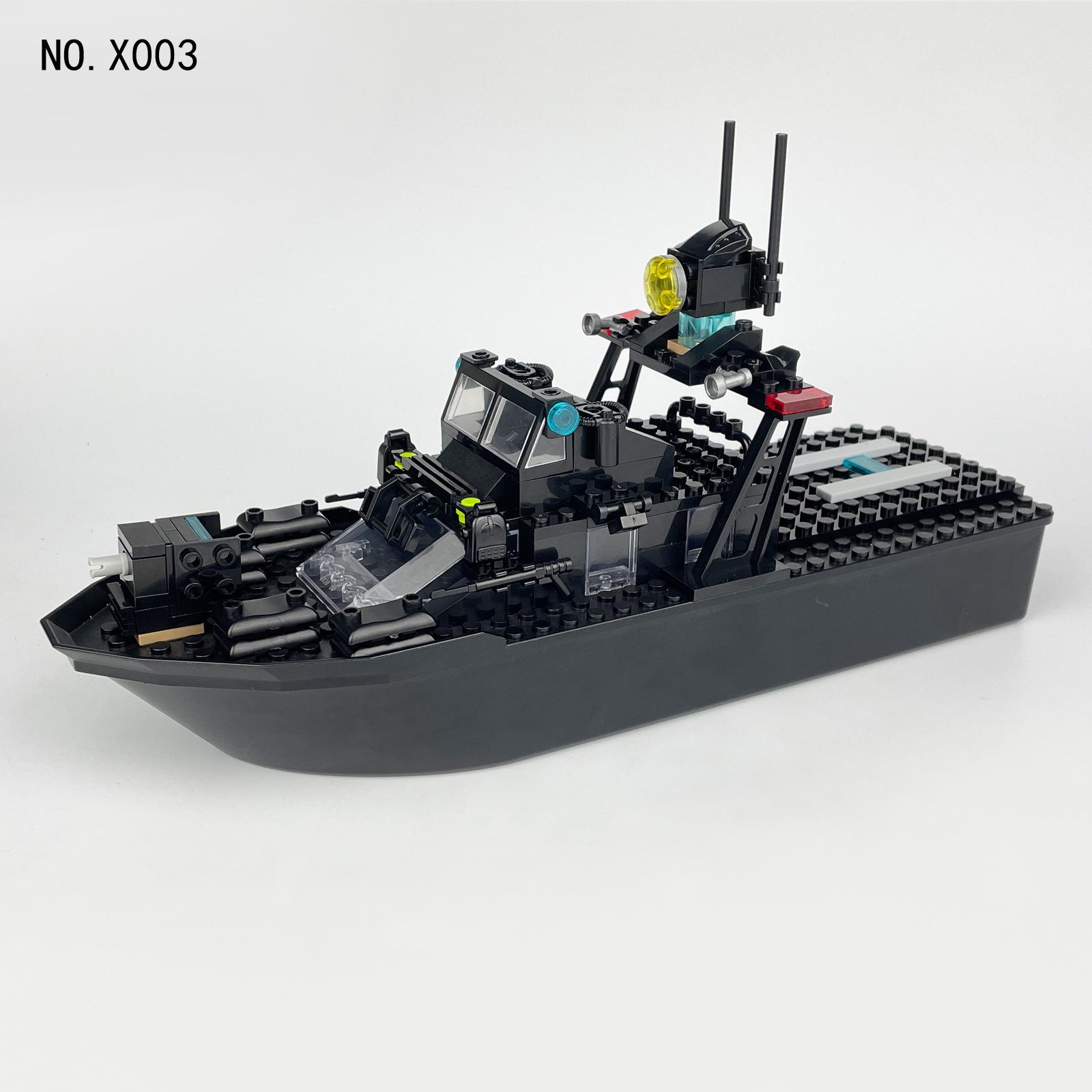 

Black Hawk Patrol Ship X003 Big Ship Model Building Block Toy Accessories Children Assemble Small Particles