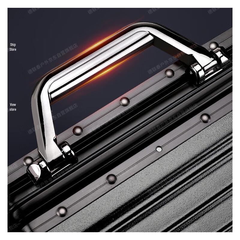 DeLianTai 24-inch Aluminum Frame Commemorative Rolling Suitcase