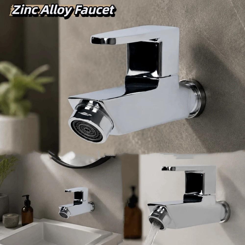 Zinc Zinc Zinc Alloy Material Single Cold Water Faucet Electroplated Finish Electroplated Tap Home Bathroom