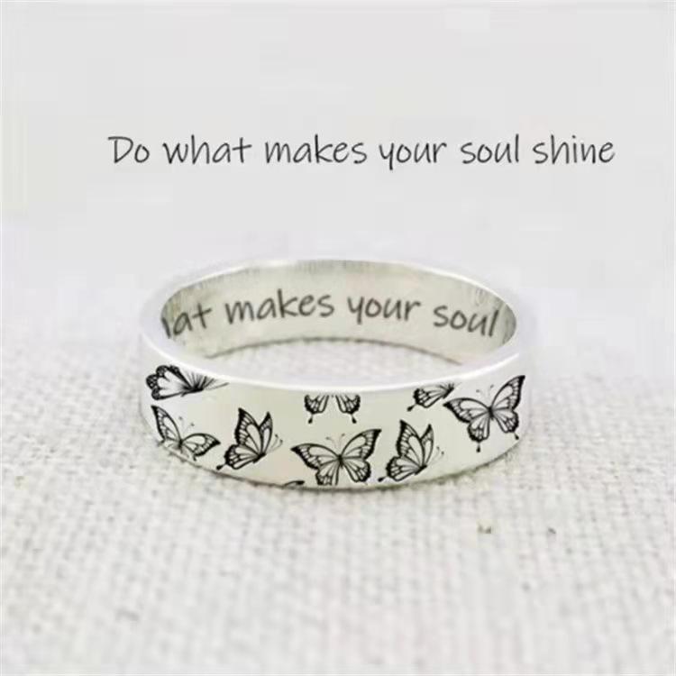 

Do What Makes Your Soul Shine Vintage Carved Butterfly No. 5