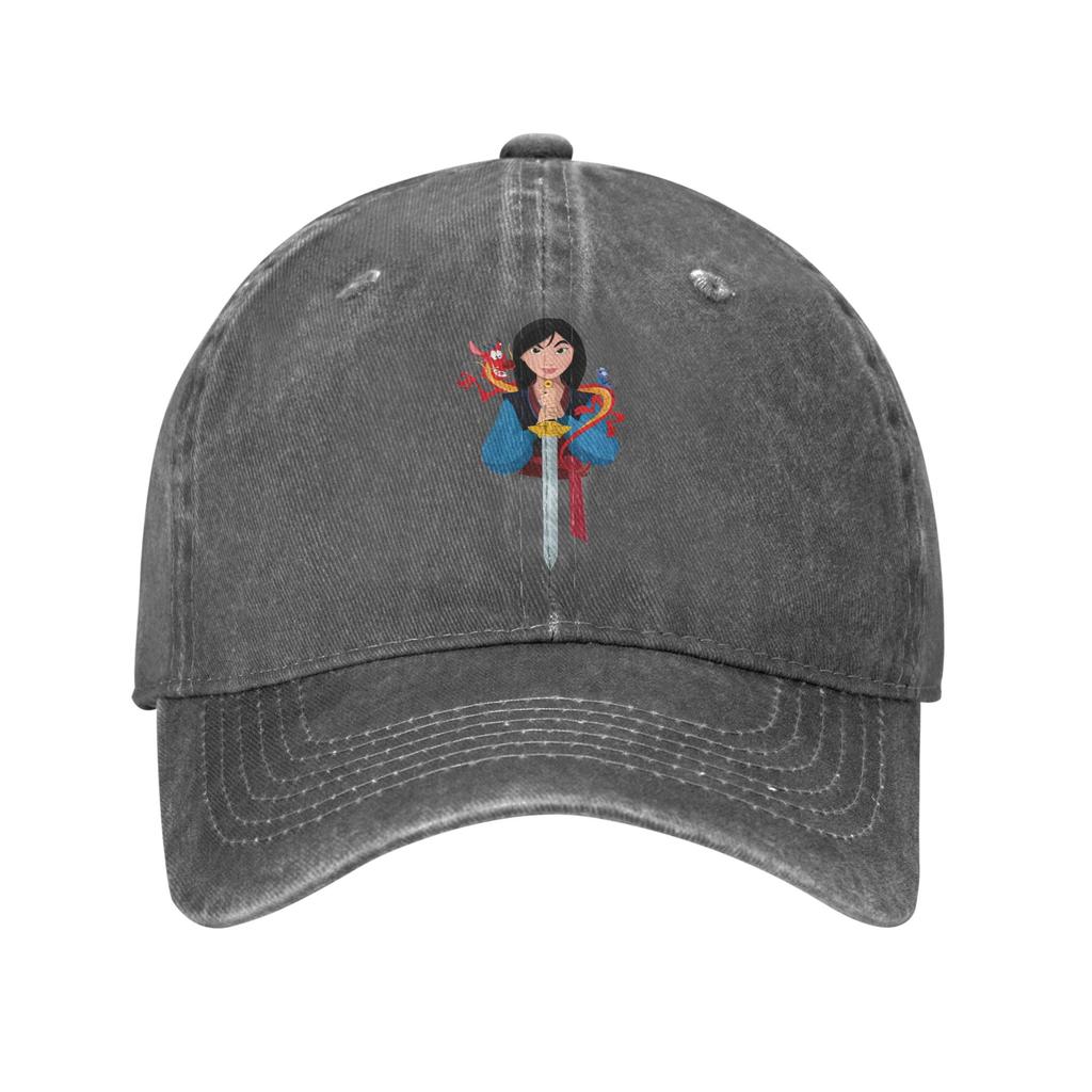 Mulan Cartoon Logo Casual Baseball Cap  Hiking Fishing Trucker Hat Spring Adjustable Unisex Adult Classic Snapback Cap