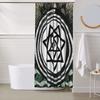 Him Banda Álbum Heartagram Ville Valo Cortina de Chuveiro Legal Banheiro Poliéster Impermeável Cortinas de Banho Com Ganchos