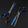 6.0-Inch Black Blue Damascus Barber Scissors & Thinning Shears for Hairdressing