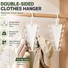 V-Shape Multi Hook Closet Hanger Organizer Rotatable 12 Hooks Double Sided Hanger Space Saving Multifunctional Wardrobe Hat Rack