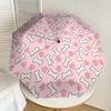 1pc Dog Bone Footprint Pattern Umbrella with Plastic Handle,Suitable for All Seasons Home Travel Outdoor UmbrellaDD1594