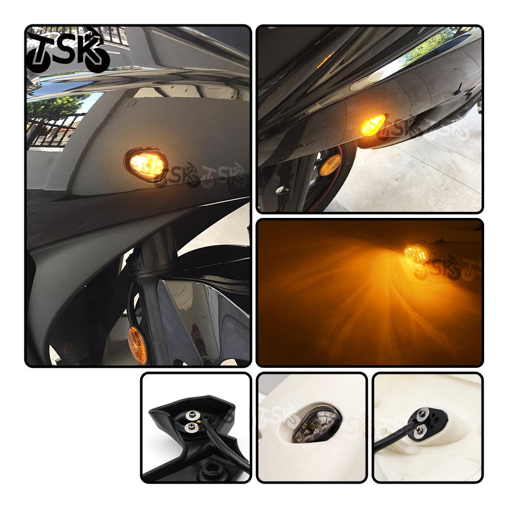 Motorcycle Mini New Indicator Lamp For YAMAHA MT MT01 MT03 MT07 MT09 MT10 LED Turn Signal Light Indicator Lamp Flush Mount
